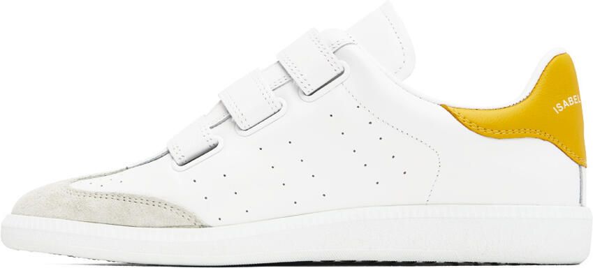Isabel Marant White & Yellow Beth Sneakers - Picture 3