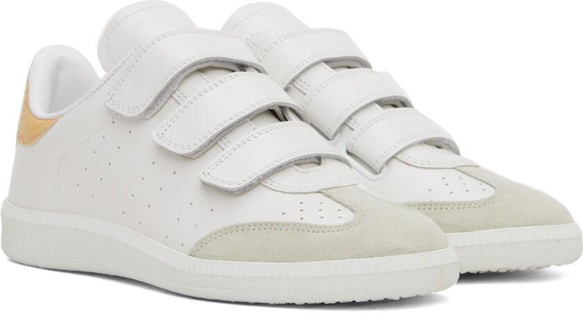 Isabel Marant White & Yellow Beth Sneakers - Picture 2