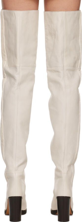 Isabel Marant White Laelle Boots
