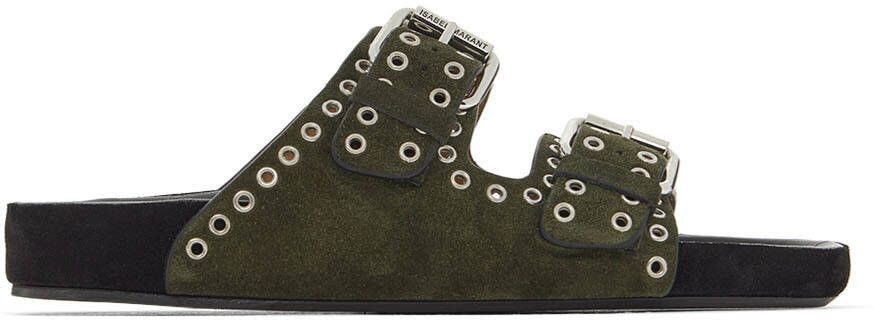Isabel Marant Khaki Lennyo Sandals - Picture 5