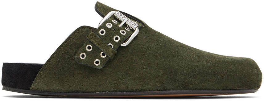 Isabel Marant Khaki Mirvin Slippers - Picture 5