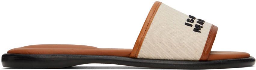 Isabel Marant Off-White & Brown Vikee Sandals - Picture 11