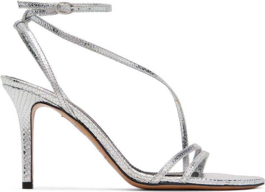 Isabel Marant Silver Snake Axee Sandals - Picture 5
