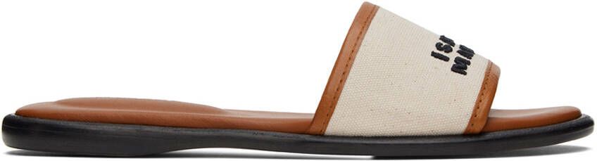 Isabel Marant Off-White & Brown Vikee Sandals - Picture 10