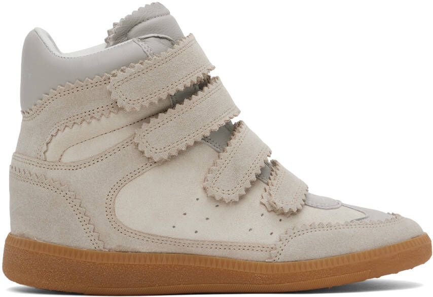 Isabel Marant Taupe Bilsy Sneakers - Picture 4