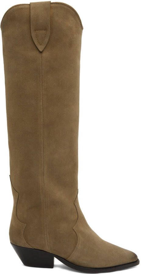 Isabel Marant Taupe Denvee Boots - Picture 5
