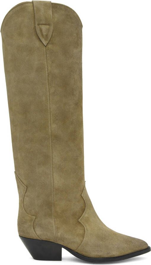 Isabel Marant Taupe Denvee Tall Boots - Picture 5