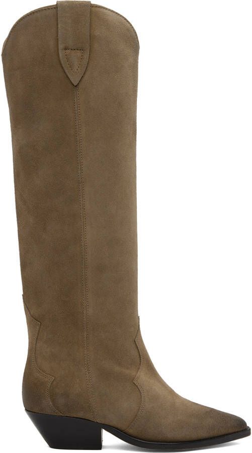 Isabel Marant Taupe Dunvee Boots - Picture 5