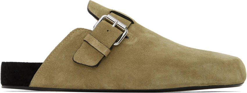 Isabel Marant Taupe Mirvinh Slippers - Picture 5