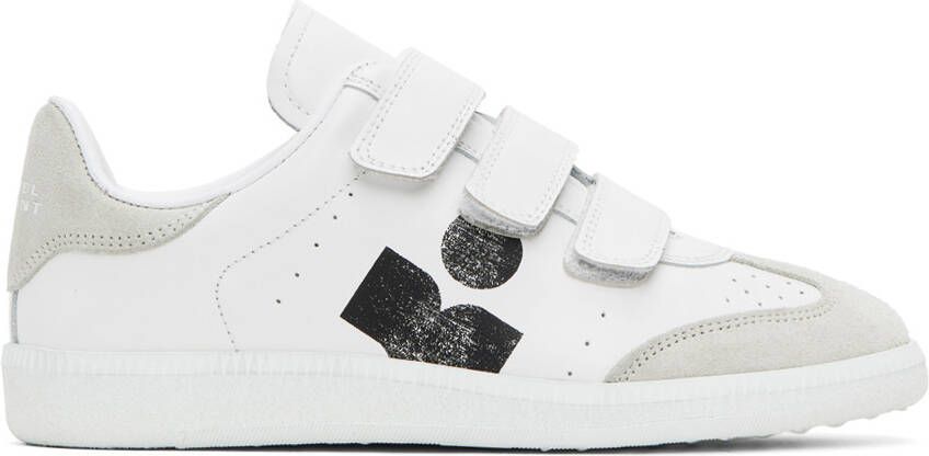 Isabel Marant White & Gray Beth Sneakers - Picture 2