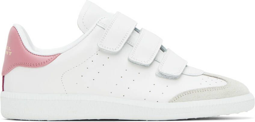Isabel Marant White & Pink Beth Sneakers - Picture 4