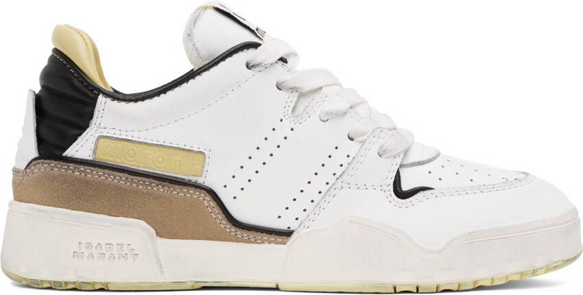 Isabel Marant White & Yellow Emree Sneakers - Picture 4