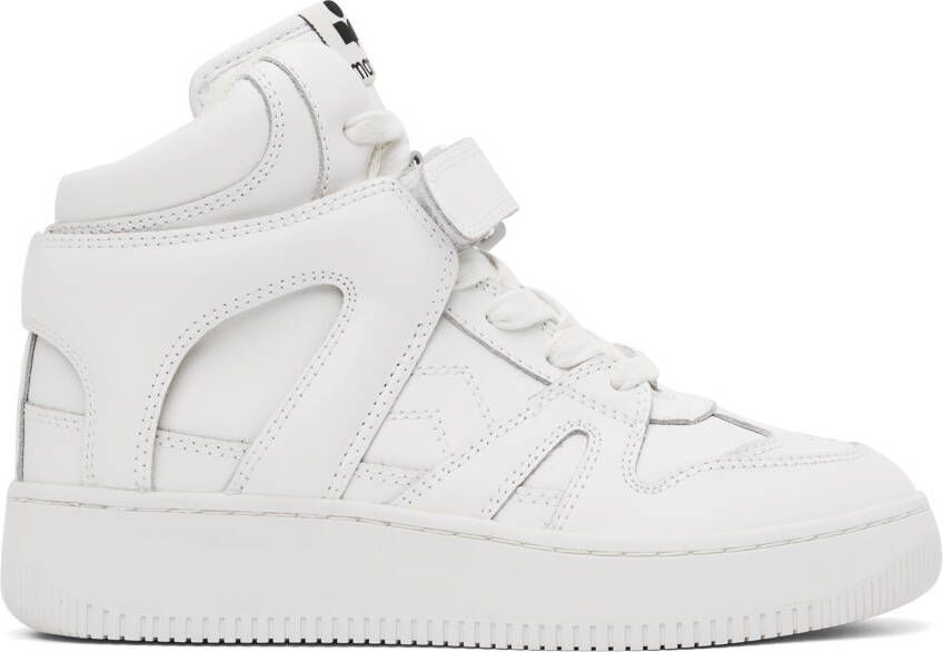 Isabel Marant White Brooklee Sneakers - Picture 4