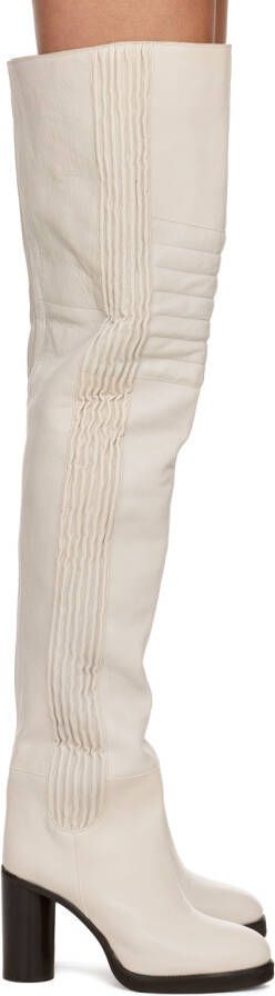 Isabel Marant White Laelle Boots - Picture 5