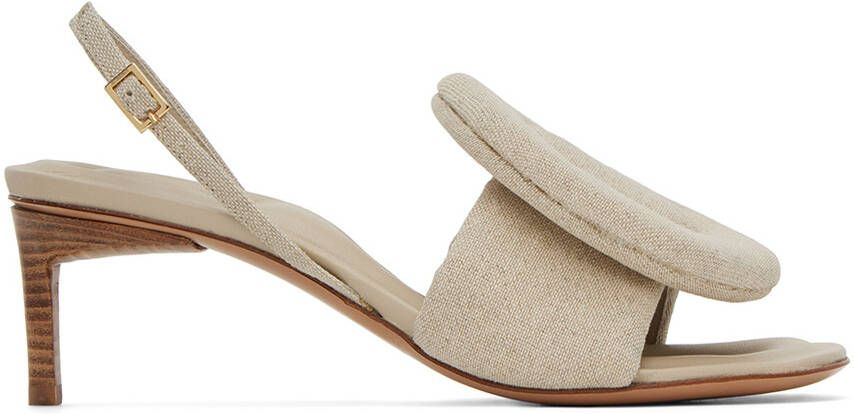 Jacquemus Beige 'Les Sandales Cuscinu' Sandals - Picture 5