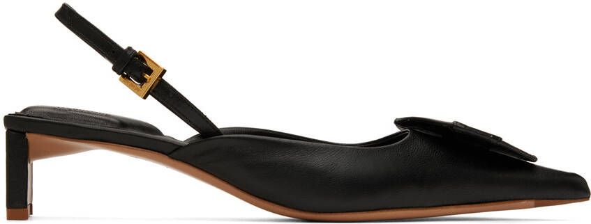 Jacquemus Black Le Raphia 'Les Chaussures Duelo' Heels - Picture 5