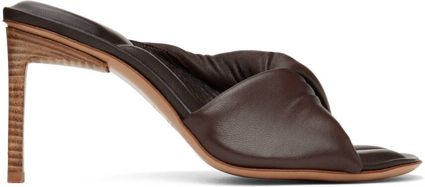 Jacquemus Brown 'Les Mules Bagnu' Heeled Sandals - Picture 5