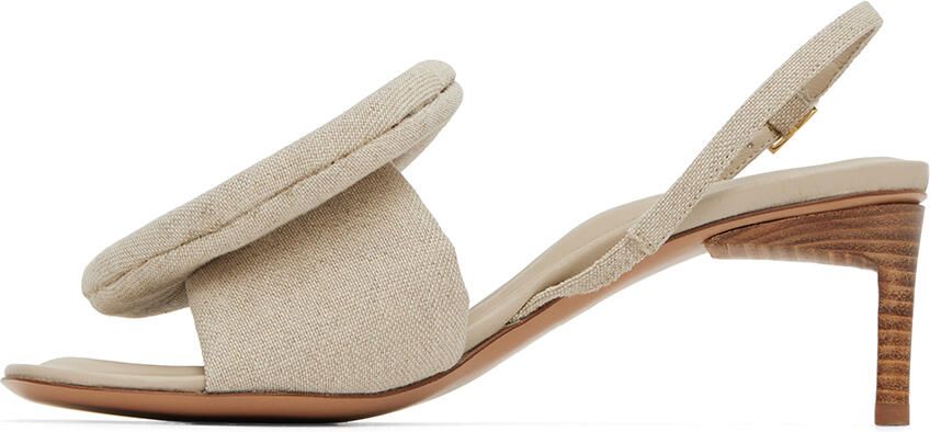 Jacquemus Beige 'Les Sandales Cuscinu' Sandals - Picture 3