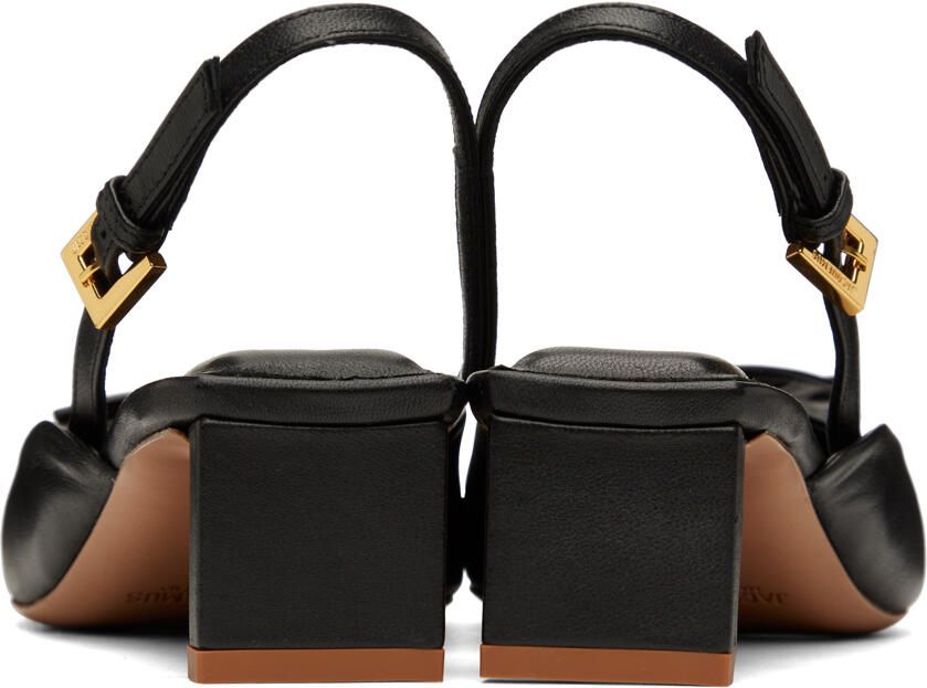 Jacquemus Black Le Raphia 'Les Chaussures Duelo' Heels