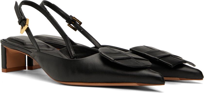 Jacquemus Black Le Raphia 'Les Chaussures Duelo' Heels - Picture 3