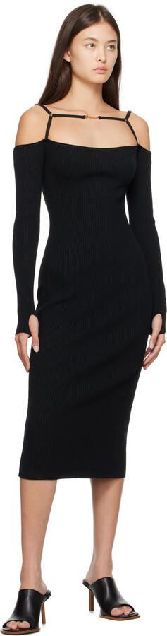 Jacquemus Black Le Raphia 'Les Mules Rond Carré' Mules - Picture 4