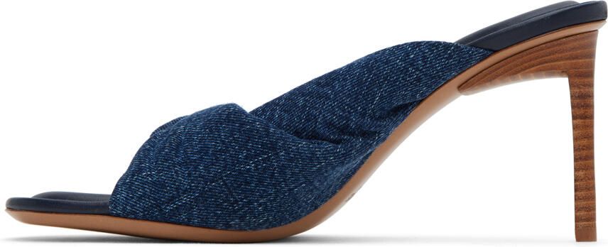 Jacquemus Blue Le Raphia 'Les Mules Bagnu' Heeled Sandals - Picture 4