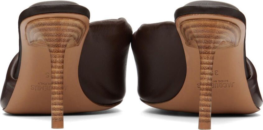 Jacquemus Brown 'Les Mules Bagnu' Heeled Sandals