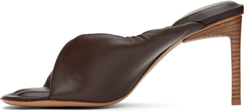 Jacquemus Brown 'Les Mules Bagnu' Heeled Sandals - Picture 3
