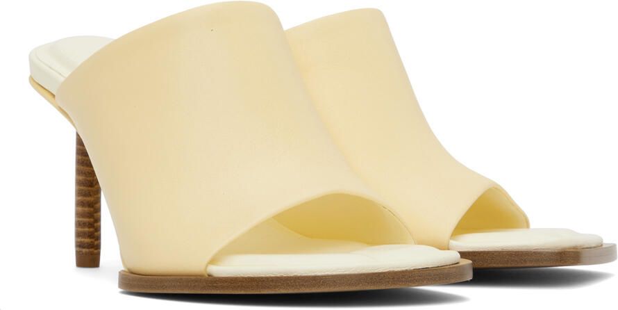 Jacquemus Off-White Le Raphia 'Les Mules Rond Carré' Mules