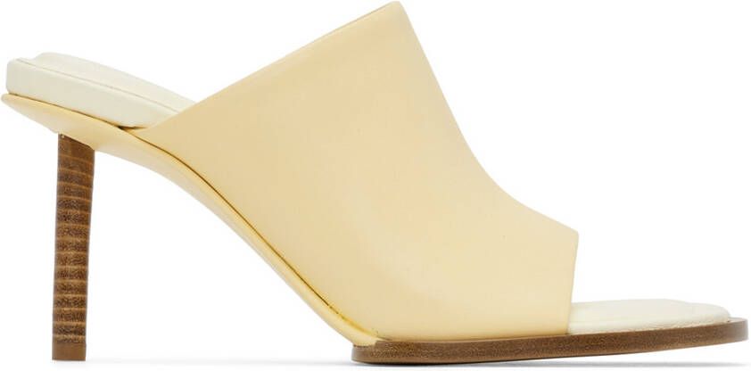 Jacquemus Off-White Le Raphia 'Les Mules Rond Carré' Mules - Picture 3