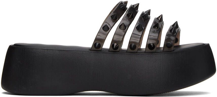 Jean Paul Gaultier Black Melissa Edition Becky Punk Love Sandals - Picture 5