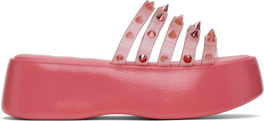 Jean Paul Gaultier Pink Melissa Edition Becky Punk Love Sandals - Picture 5