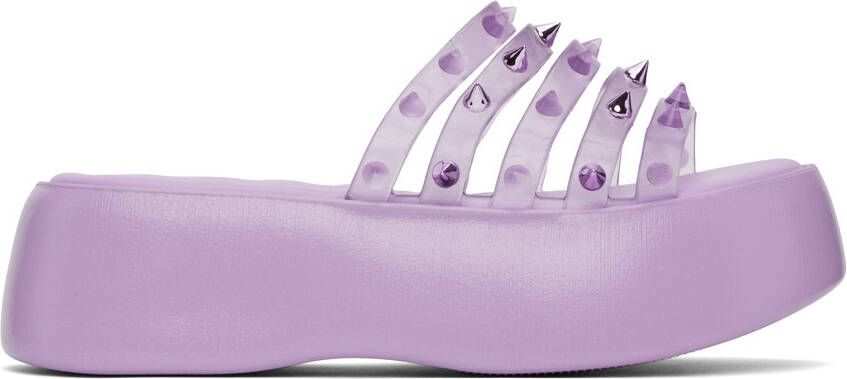 Jean Paul Gaultier Purple Melissa Edition Becky Punk Love Sandals - Picture 4