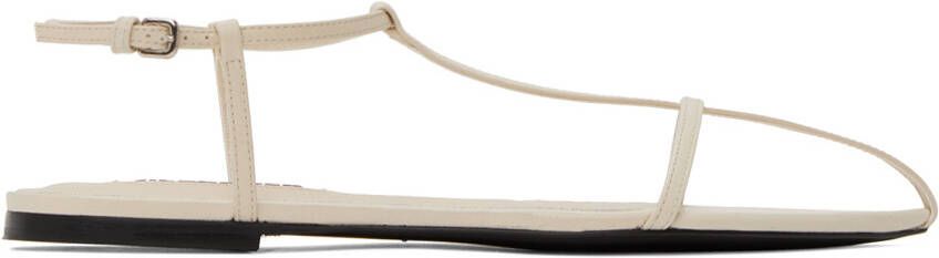 Jil Sander Beige Pointed Toe Sandals - Picture 5