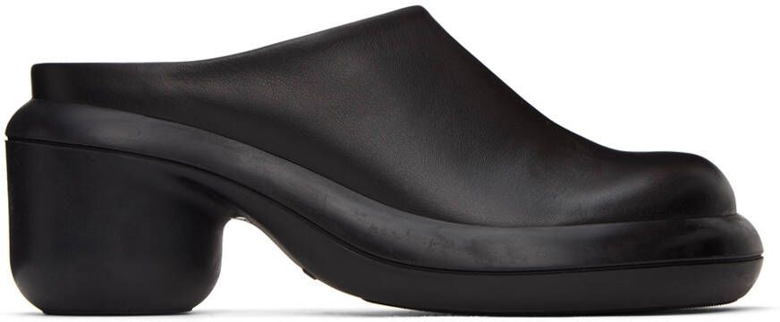 Jil Sander Black Block Mules