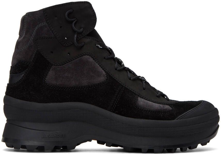 Jil Sander Black High-Top Boots