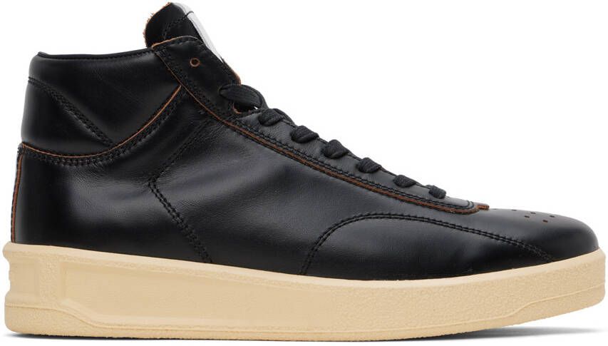 Jil Sander Black High-Top Sneakers - Picture 5