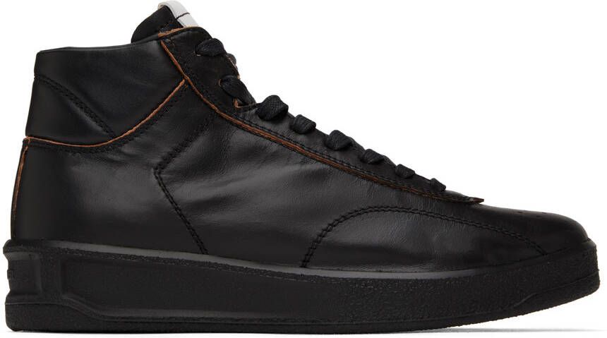 Jil Sander Black Lace-Up Sneakers - Picture 5