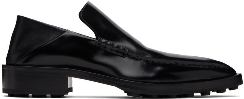 Jil Sander Black Leather Loafers - Picture 4