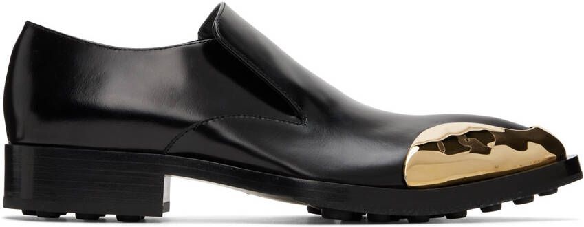 Jil Sander Black Metal Cap Loafers - Picture 5
