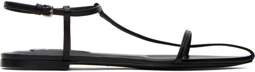 Jil Sander Black Pointed Toe Sandals - Picture 3