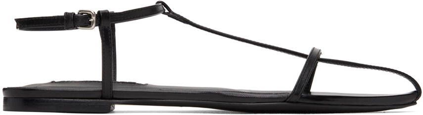 Jil Sander Black Pointed Toe Sandals - Picture 5