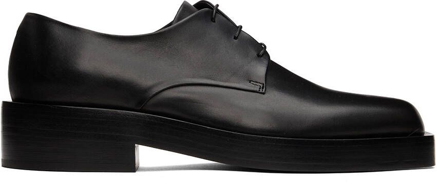Jil Sander Black Square Toe Derbys - Picture 5