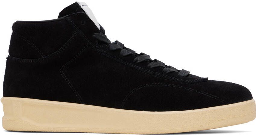 Jil Sander Black Suede High-Top Sneakers - Picture 5
