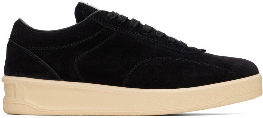Jil Sander Black Suede Sneakers