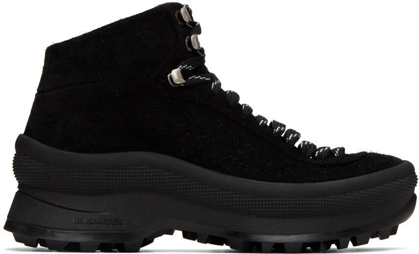 Jil Sander Black Suede Trail Sneakers - Picture 4