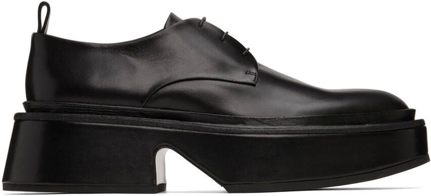 Jil Sander Black Wedge Lace-Ups - Picture 5