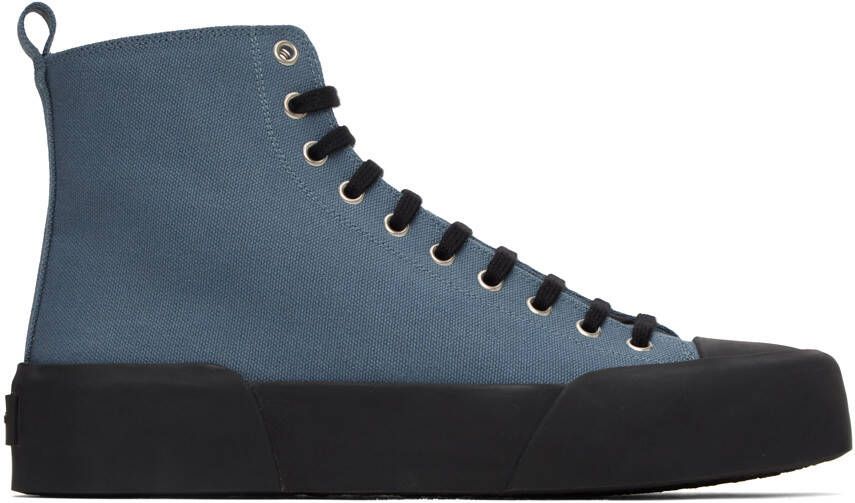 Jil Sander Blue High-Top Sneakers