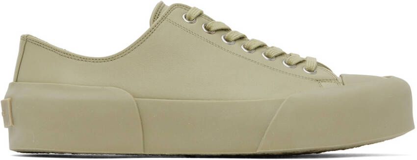 Jil Sander Green Low-Top Sneakers - Picture 5