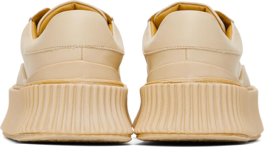 Jil Sander Beige Leather Sneakers